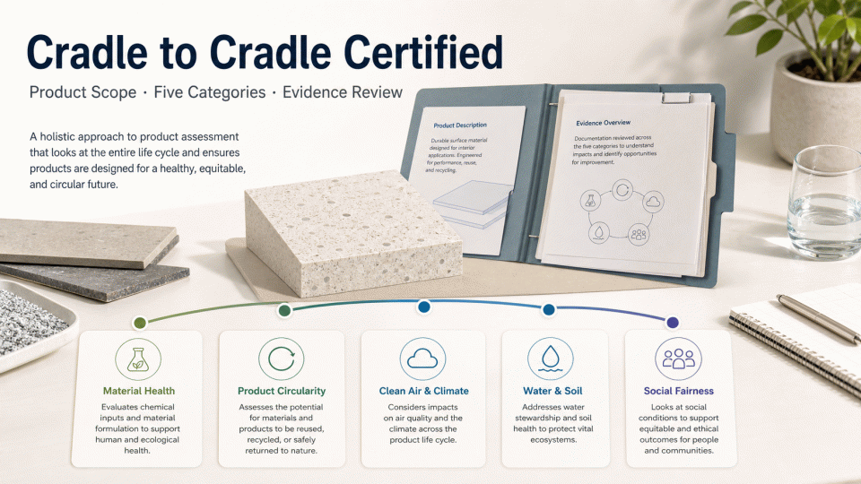Cradle to Cradle Certified: Product Scope, Five Categories, and Evidence Review
