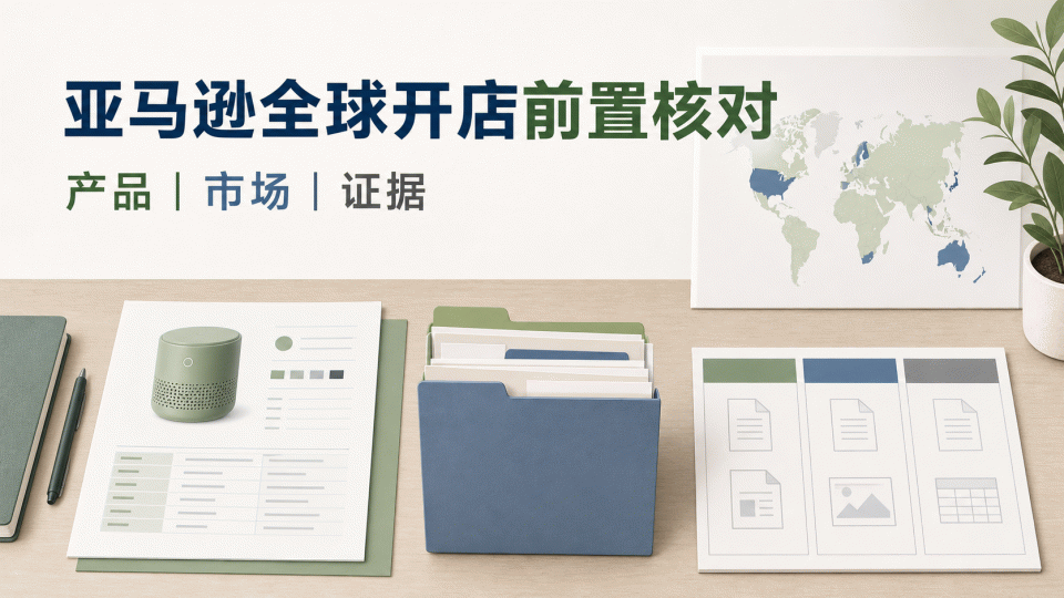 亚马逊全球开店前置核对：产品、市场与证据怎么对齐