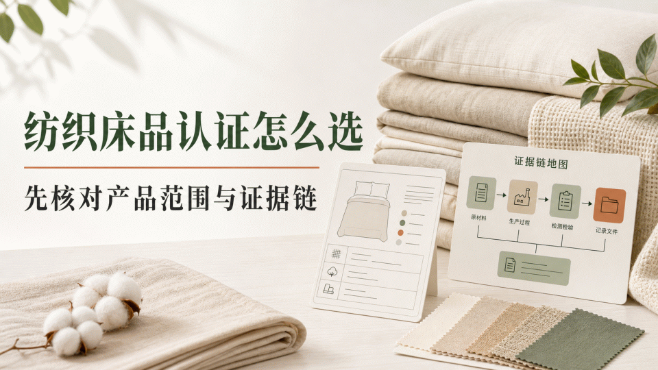 纺织床品认证怎么选：先核对产品范围与证据链