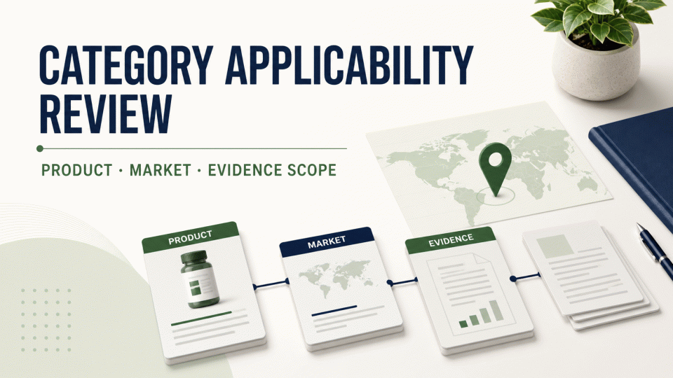 Category Applicability Review: Align Product, Market and Evidence Scope