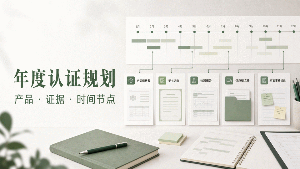 年度认证规划：产品、证据与时间节点怎么对应