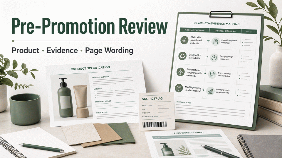 Pre-Promotion Review: Product, Evidence, and Page Wording