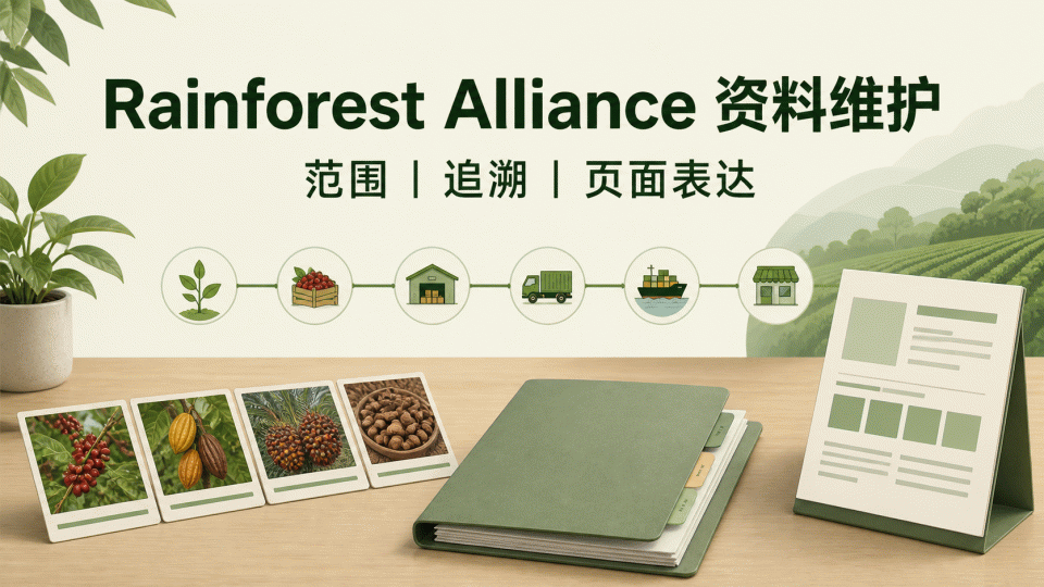 Rainforest Alliance 资料维护：认证范围、追溯与页面表达