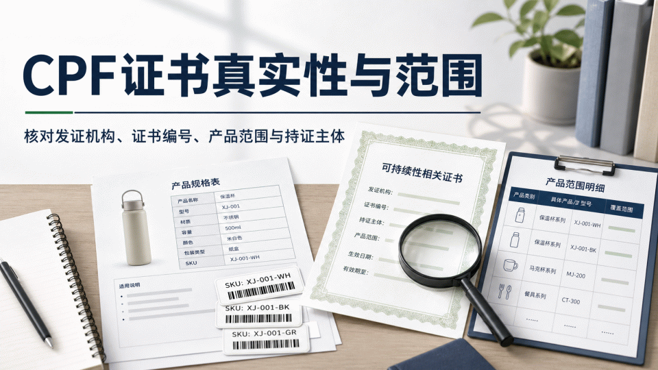 CPF 证书真实性与范围核对：产品、持证主体与页面证据