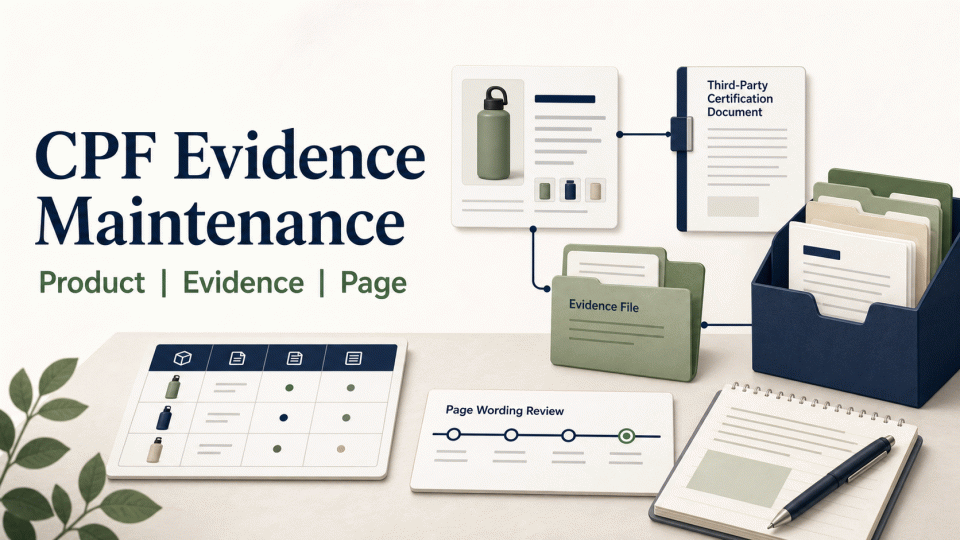CPF Evidence Maintenance: Product, Files, and Page Wording