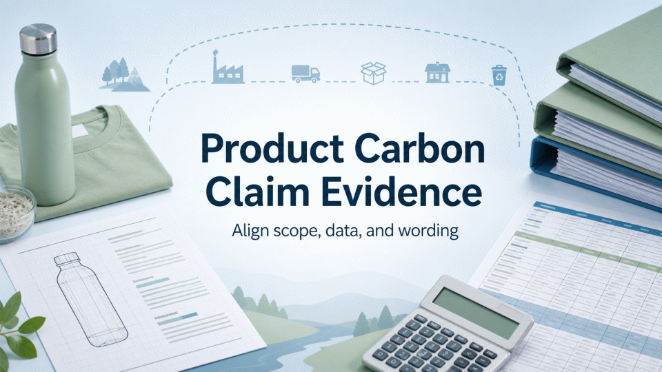 Product Carbon Claim Evidence: Align Scope, Data, and Wording