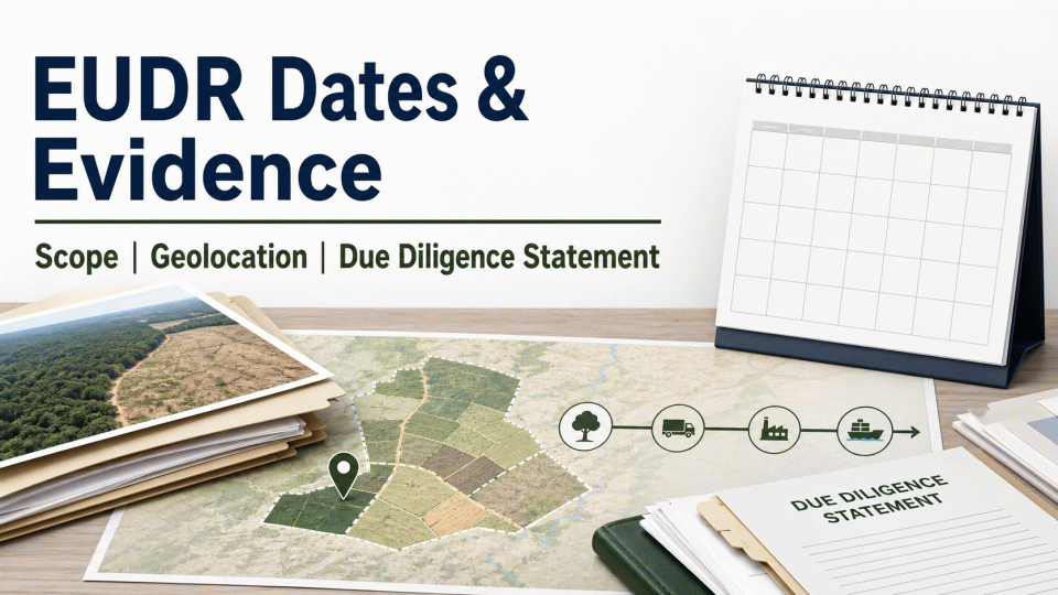 EUDR Dates and Evidence: Scope, Key Milestones and a Working File Map