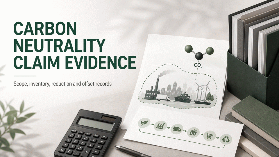 How to Build Evidence for a Carbon Neutrality Claim