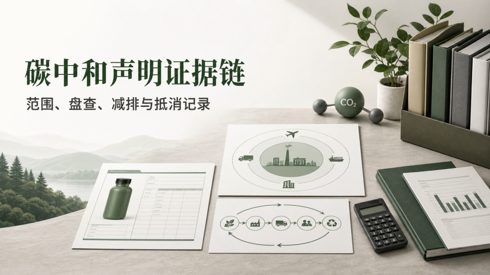 碳中和声明证据链怎么准备：从范围界定到页面用语的资料清单