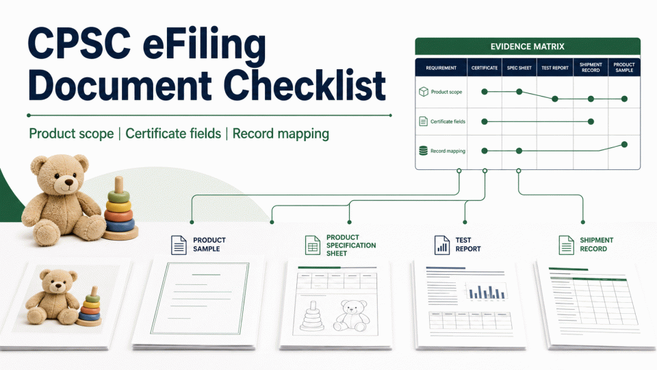 CPSC eFiling Document Checklist: Product Scope, CPC Fields, and Record Mapping