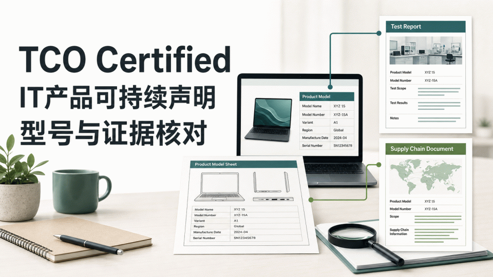 TCO Certified：IT产品可持续声明的证据边界
