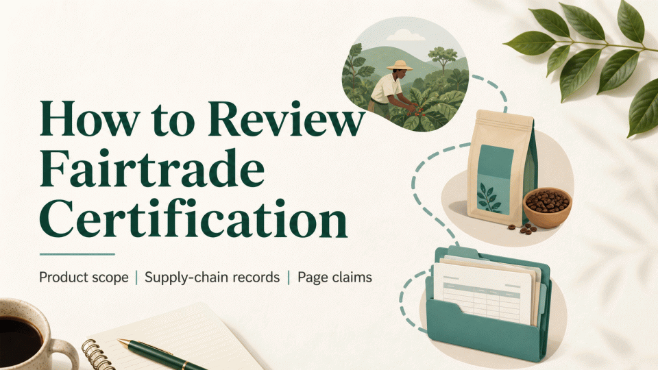 How to Review Fairtrade Certification: Product Scope, Supply-Chain Records, and Page Claims