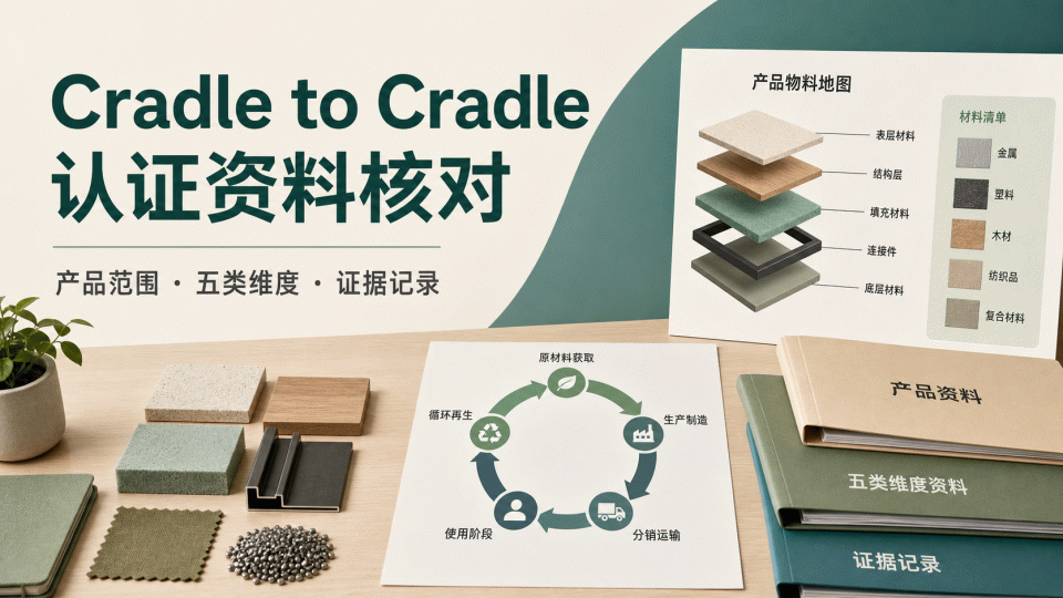 Cradle to Cradle Certified® 资料怎么核对：产品范围、五类维度与证据记录