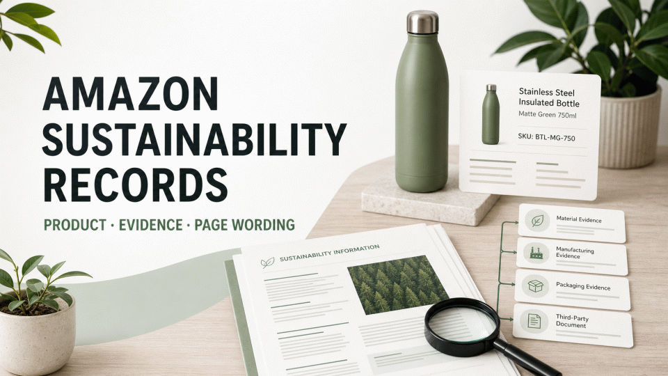 Amazon Sustainability Program Records: Align Products, Evidence, and Page Wording