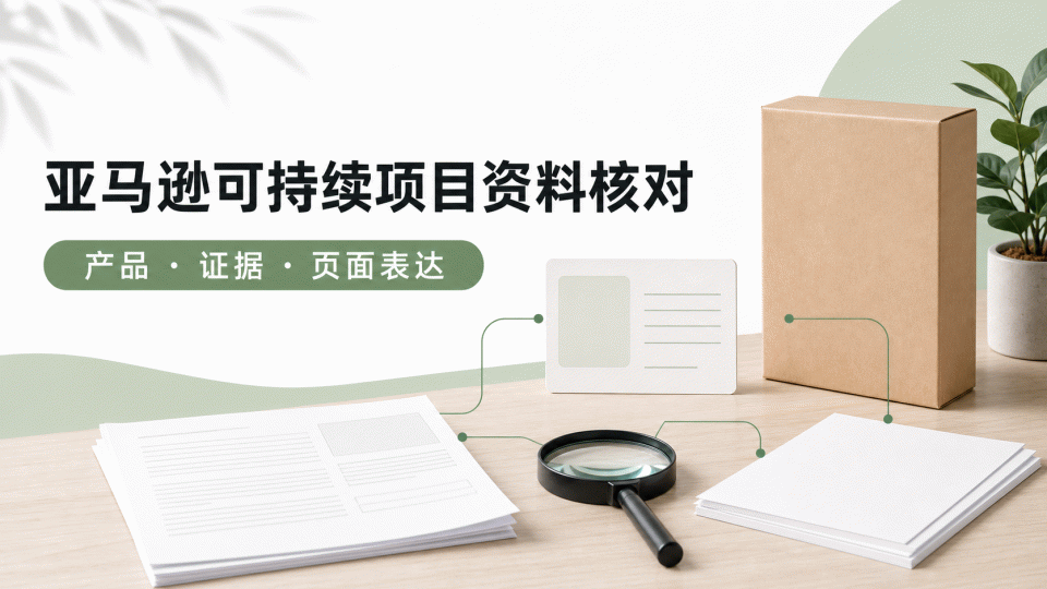 亚马逊可持续项目资料怎么核对：产品、证据与页面表达