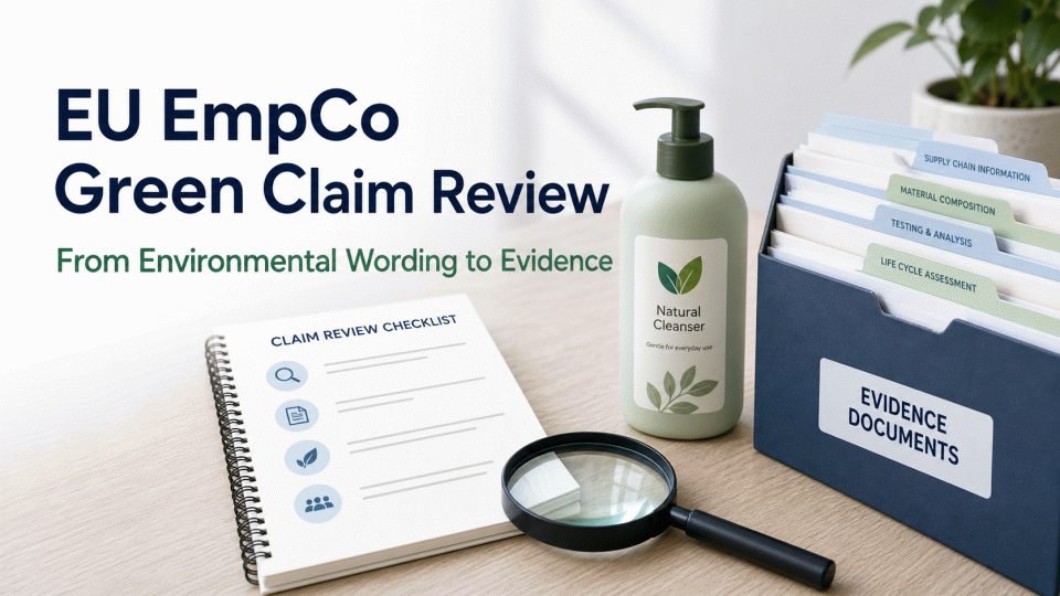 EU EmpCo Green Claim Review: From Environmental Wording to Evidence