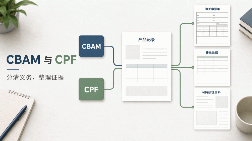 CBAM 与 CPF：先分清义务，再整理证据