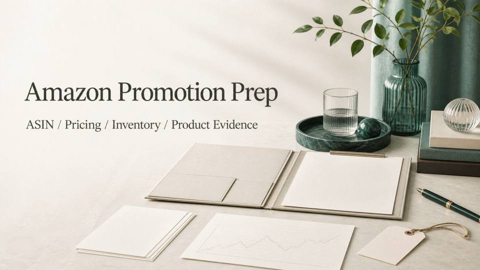 Amazon Promotion Prep: An ASIN, Pricing, Inventory, and Evidence Checklist