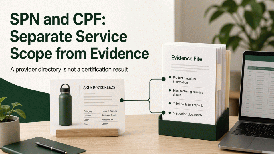 Amazon SPN and CPF: Separate Service Scope from Evidence