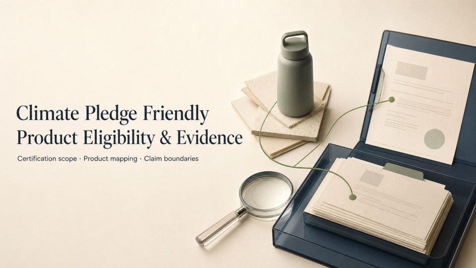 Amazon Climate Pledge Friendly: Product Eligibility, Evidence, and Page Claims