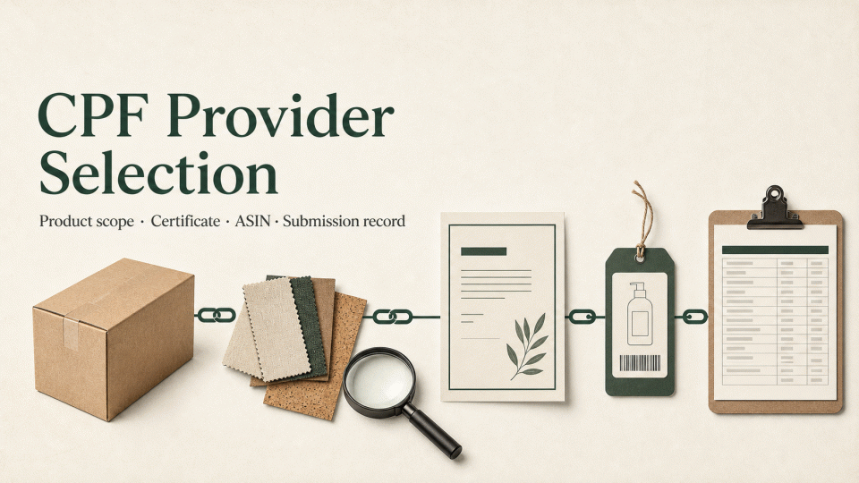 How to Choose a Climate Pledge Friendly Service Provider: Scope, Evidence and Submission Boundaries