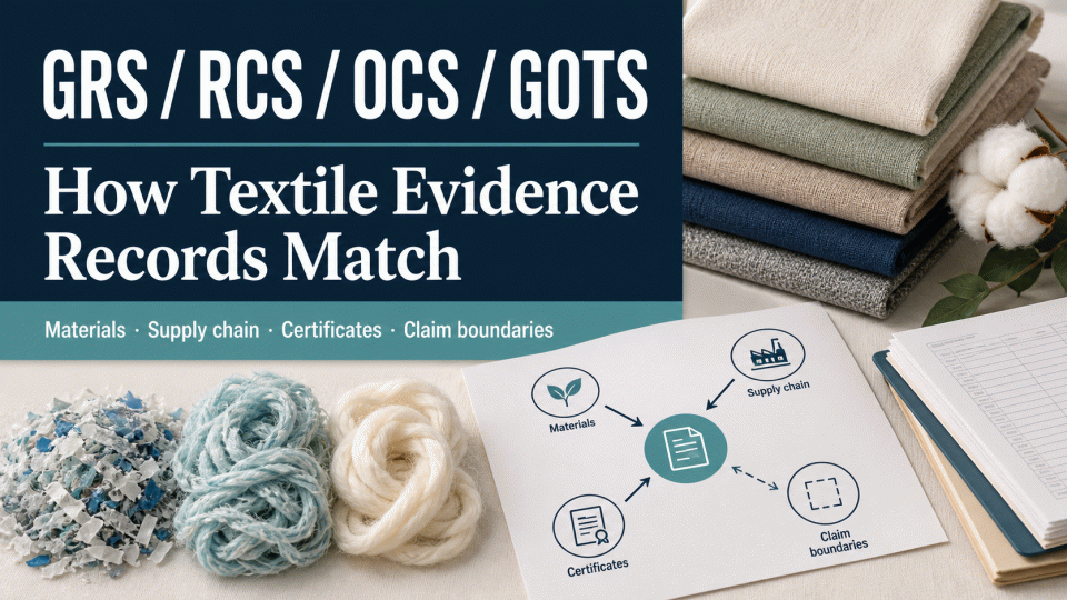 GRS, RCS, OCS and GOTS: How to Map Textile Evidence