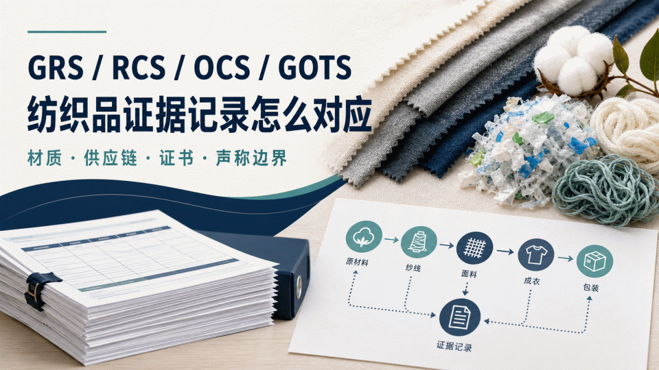 GRS、RCS、OCS、GOTS资料怎么对应：从材质到供应链证据