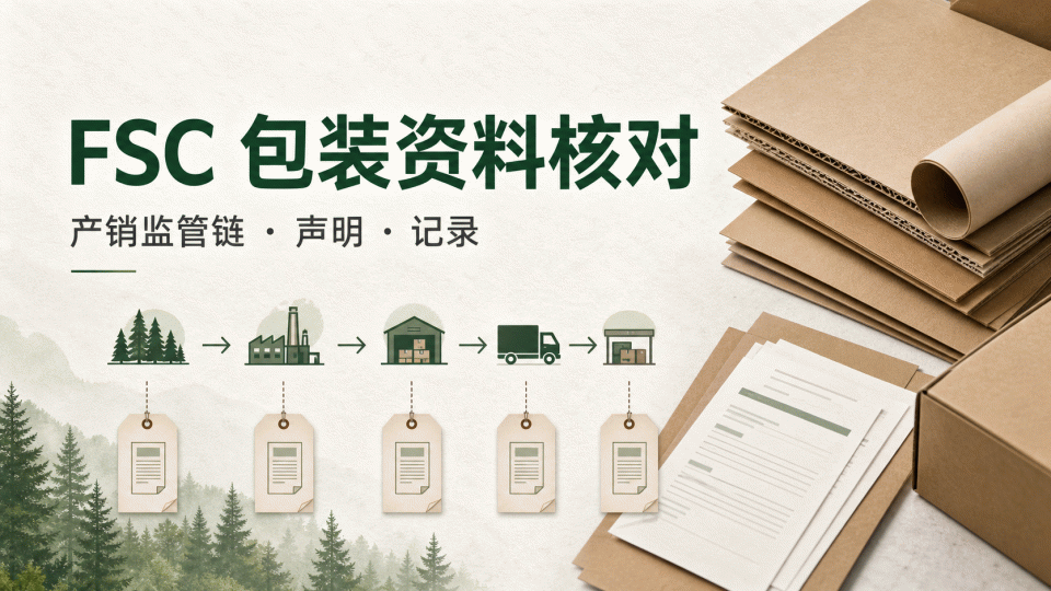 FSC 包装资料核对：产销监管链、声明与记录怎么对应