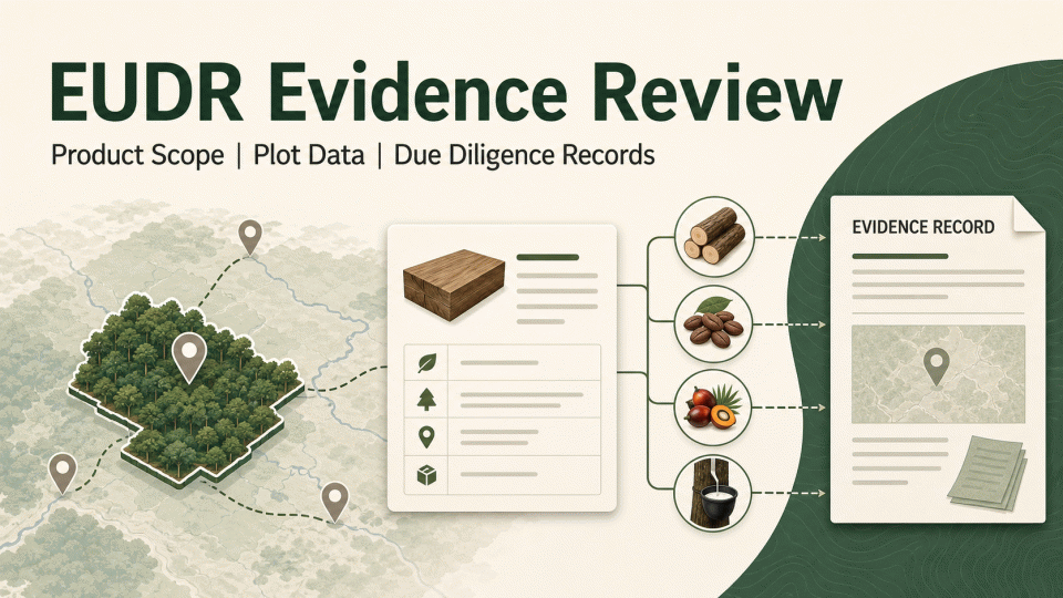 EUDR Evidence Review: Product Scope, Plot Data and Due Diligence Records