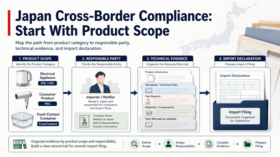 Japan Cross-Border Compliance: Start With Product Scope, Then Build the Evidence