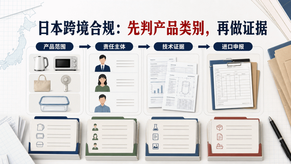 日本跨境合规：先判产品类别，再做证据