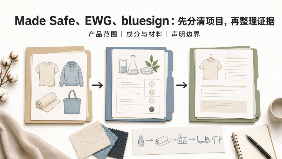 Made Safe、EWG Verified 与 bluesign：先分清项目，再整理证据