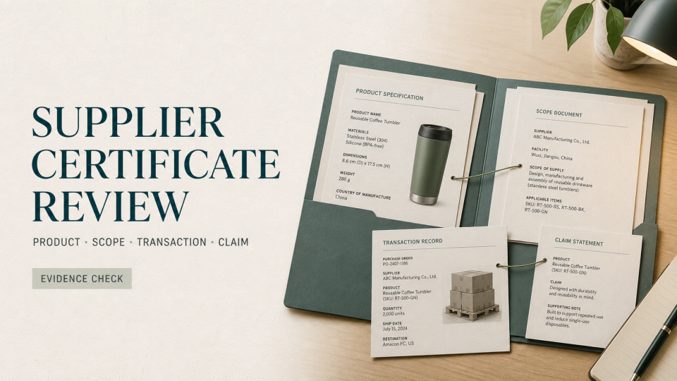 Supplier Certificate Audit for Amazon CPF: 6-Point Checklist