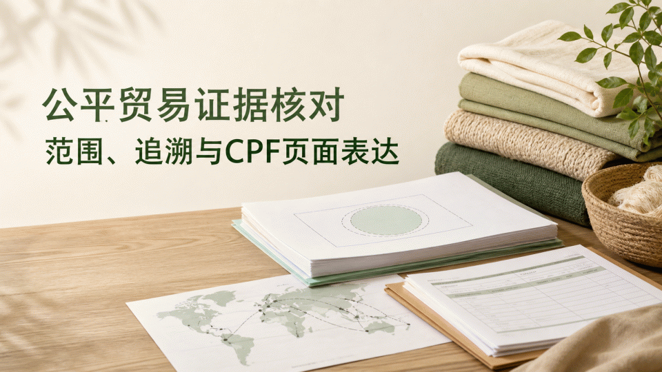 Fair Trade认证证据怎么核对：标准范围、追溯记录与CPF页面表达