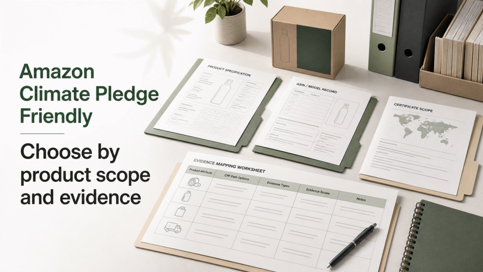 How to Choose an Amazon Climate Pledge Friendly Path: Product Scope and Evidence Review