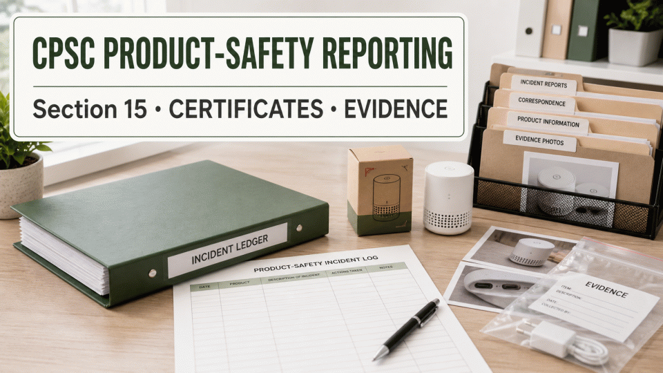 Preparing for CPSC Product-Safety Reporting: Section 15, Certificates, and Evidence