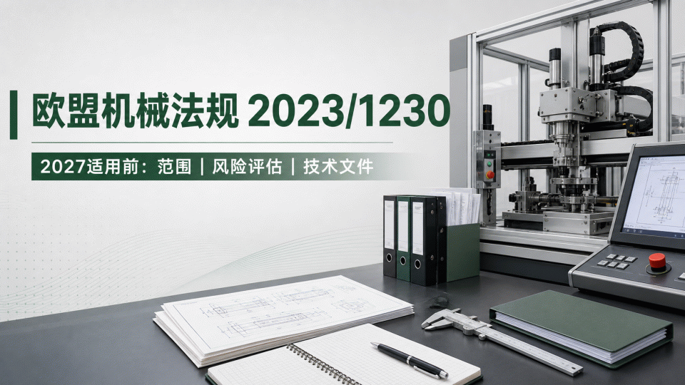 欧盟机械法规（EU）2023/1230：2027年适用前的范围与技术文件准备指南