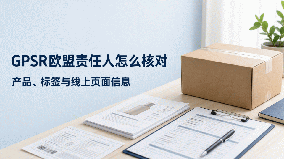 GPSR欧盟责任人怎么核对｜非欧卖家要准备的产品与页面信息