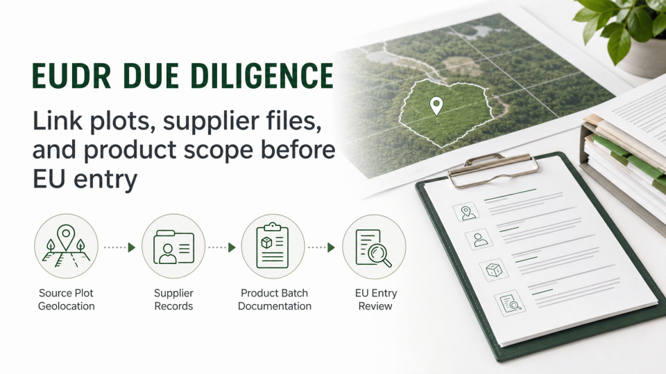 EUDR Evidence Preparation: Link Plots, Supply Chains and Due Diligence