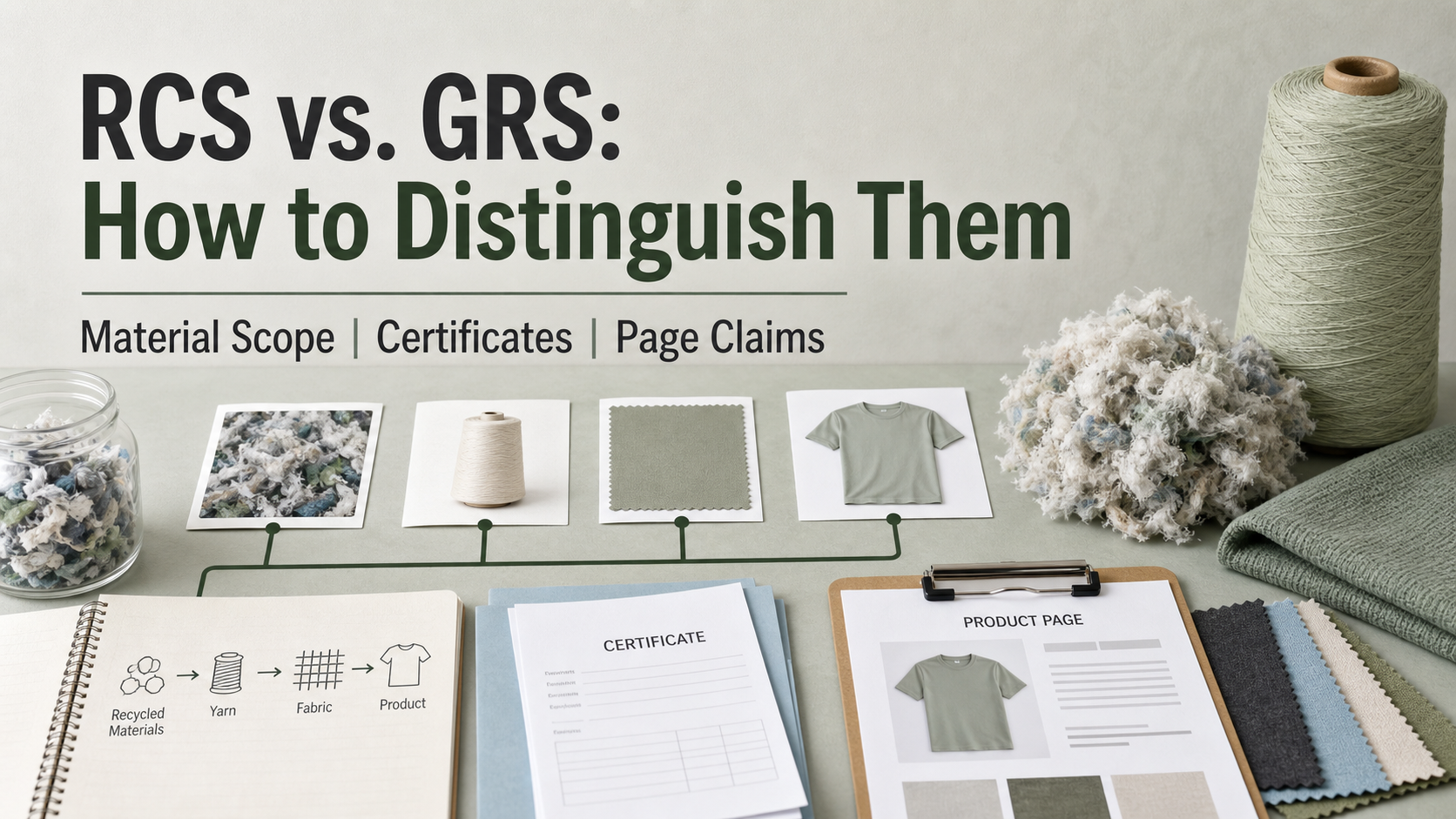RCS vs. GRS: Match Recycled Material Evidence to the Product Claim