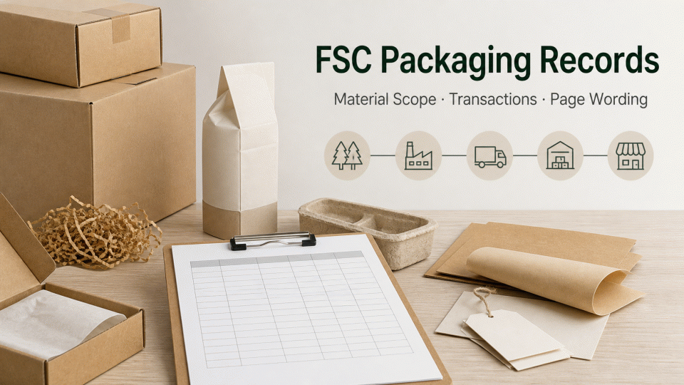 How to Review FSC Packaging Records: Material Scope and Page Wording