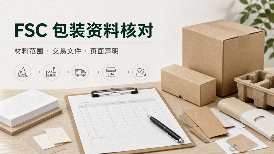 FSC 包装资料怎么核对：从材料范围到页面声明