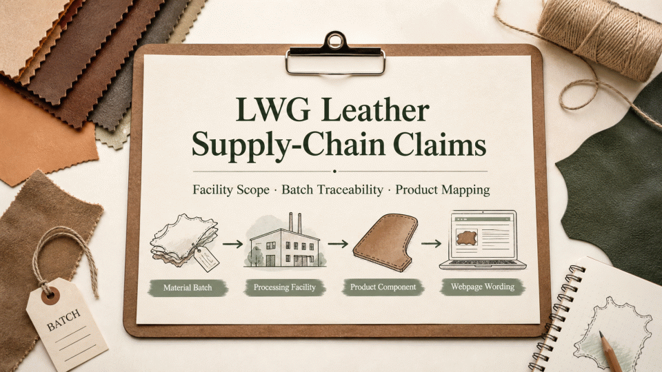 LWG Leather Supply-Chain Claims: Check Facility Scope and Traceability Evidence