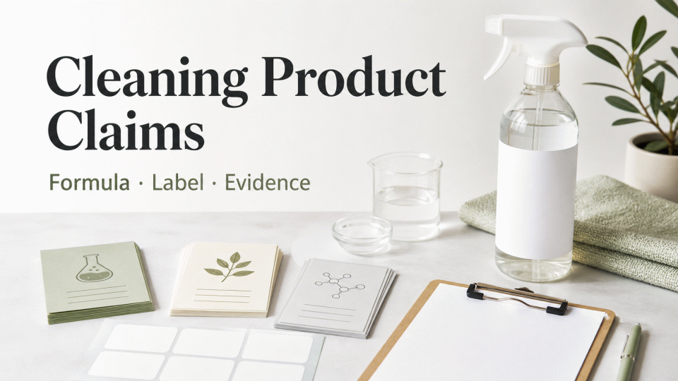 Cleaning Product Claims: How to Map Formulas, Labels and Evidence