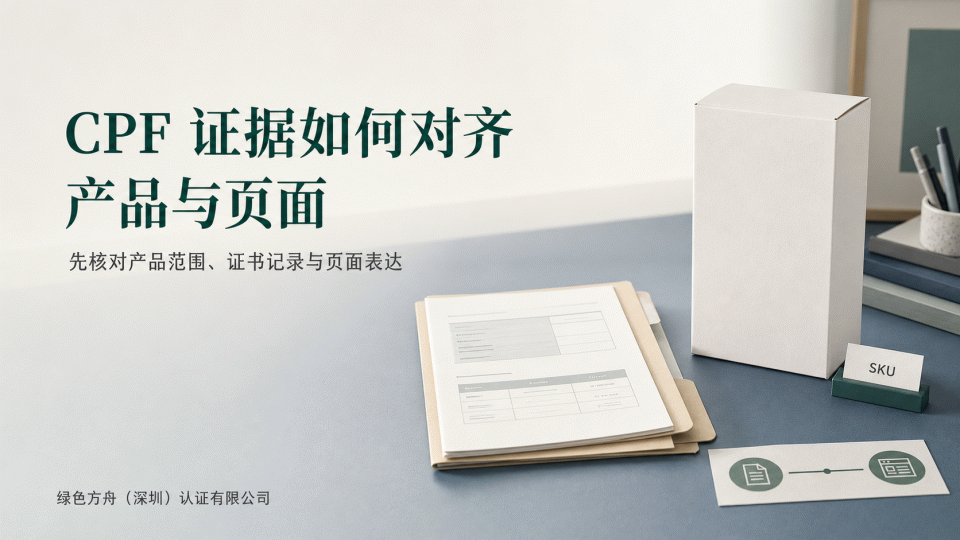 CPF 证据如何对齐产品与页面
