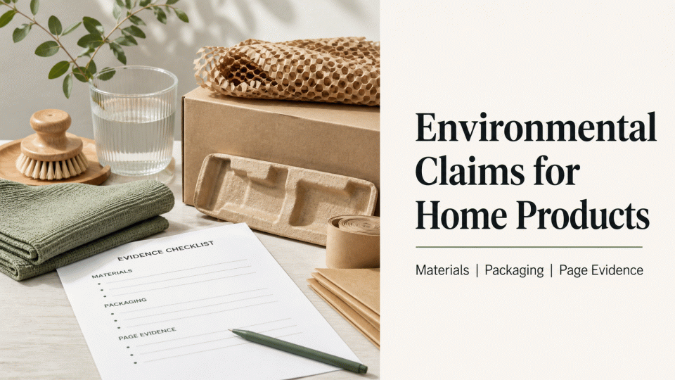 How to Review Environmental Claims for Home Products: Materials, Packaging, and Page Evidence