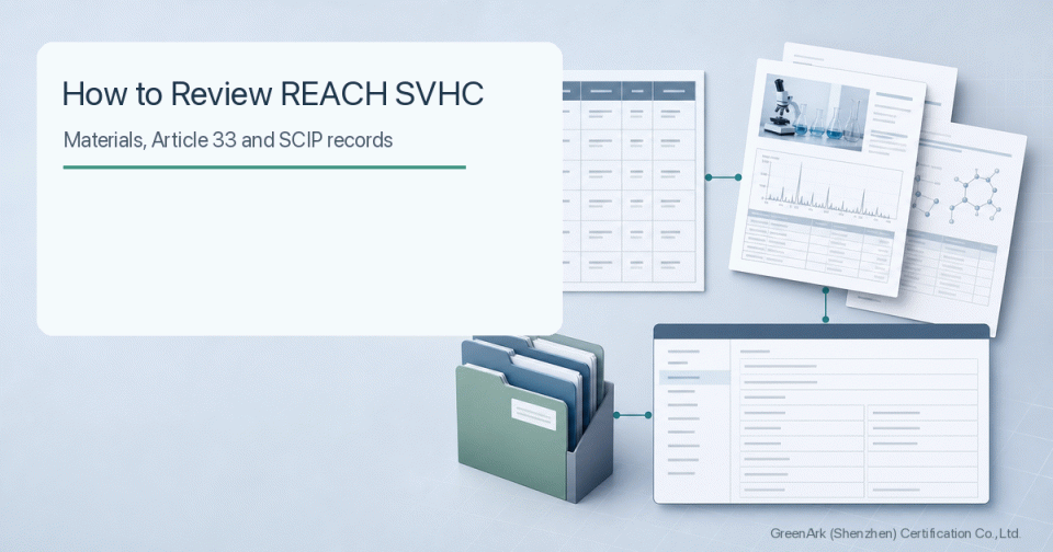 How to Review the REACH SVHC List: Materials, Article 33 and SCIP Records