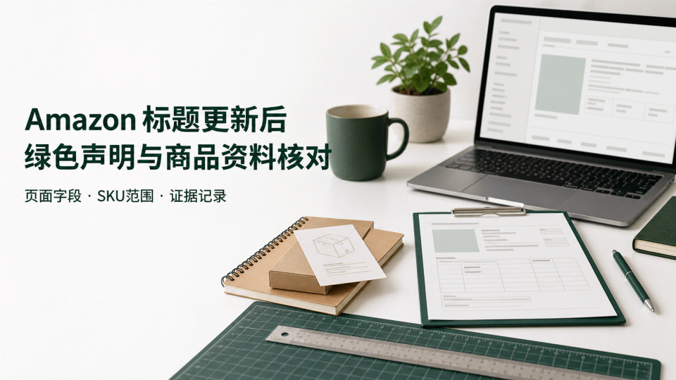 Amazon 标题更新后，绿色声明和商品资料怎么核对