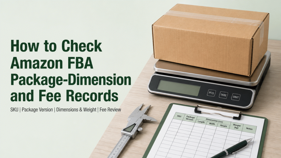 How to Check Amazon FBA Package-Dimension and Fee Records