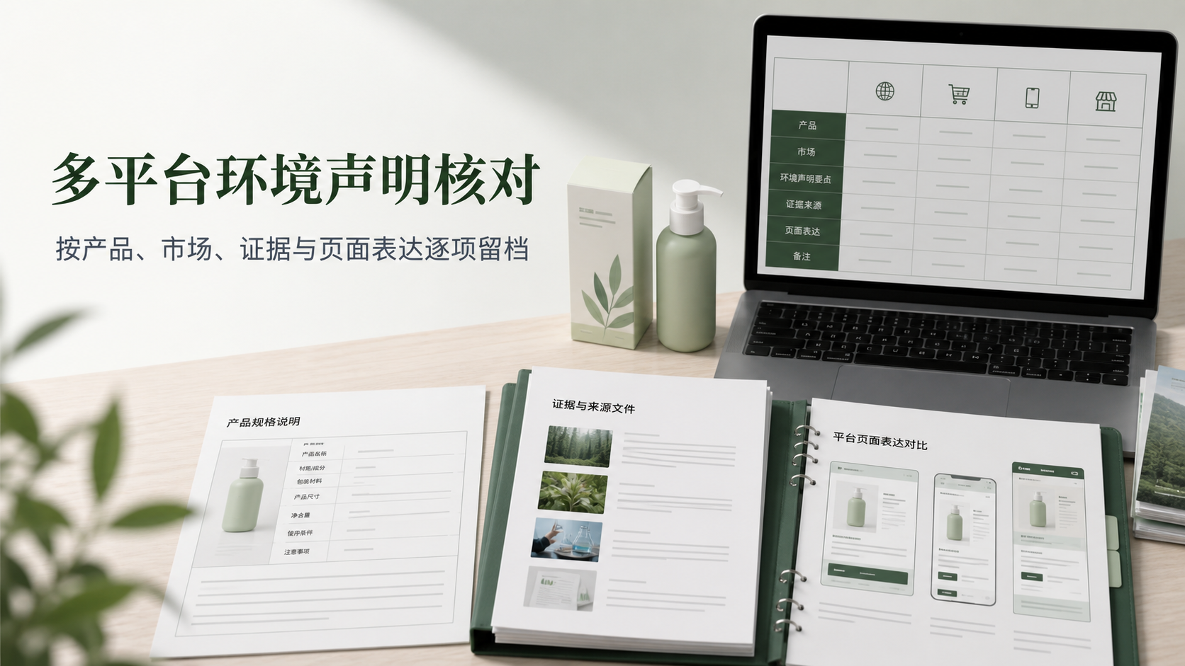 多平台环境声明核对：按产品、市场与证据逐项留档